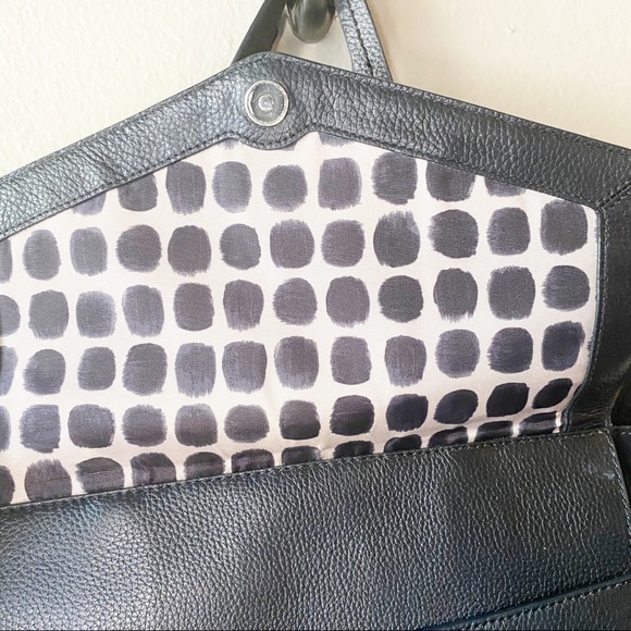 KATE SPADE Black Leather Suede Tote Purse - Picture 14 of 14